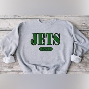 Jets Offset Crewneck